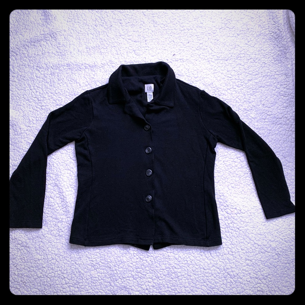 Gap rayon/nylon knit button down shirt